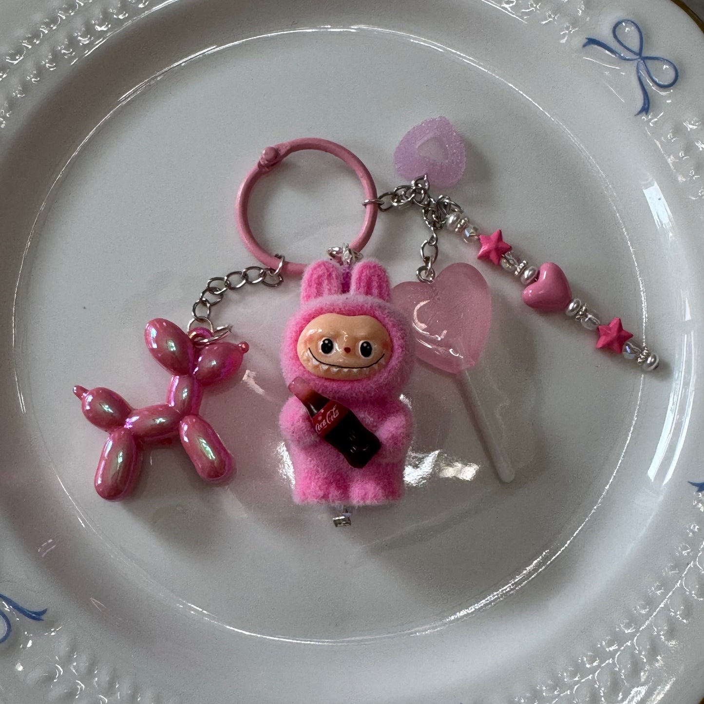 Pink Soda Purse Charm