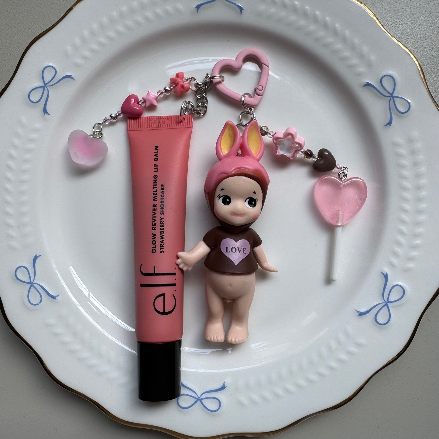 Bunny Sonny Angel Lippie Charm with Mirror