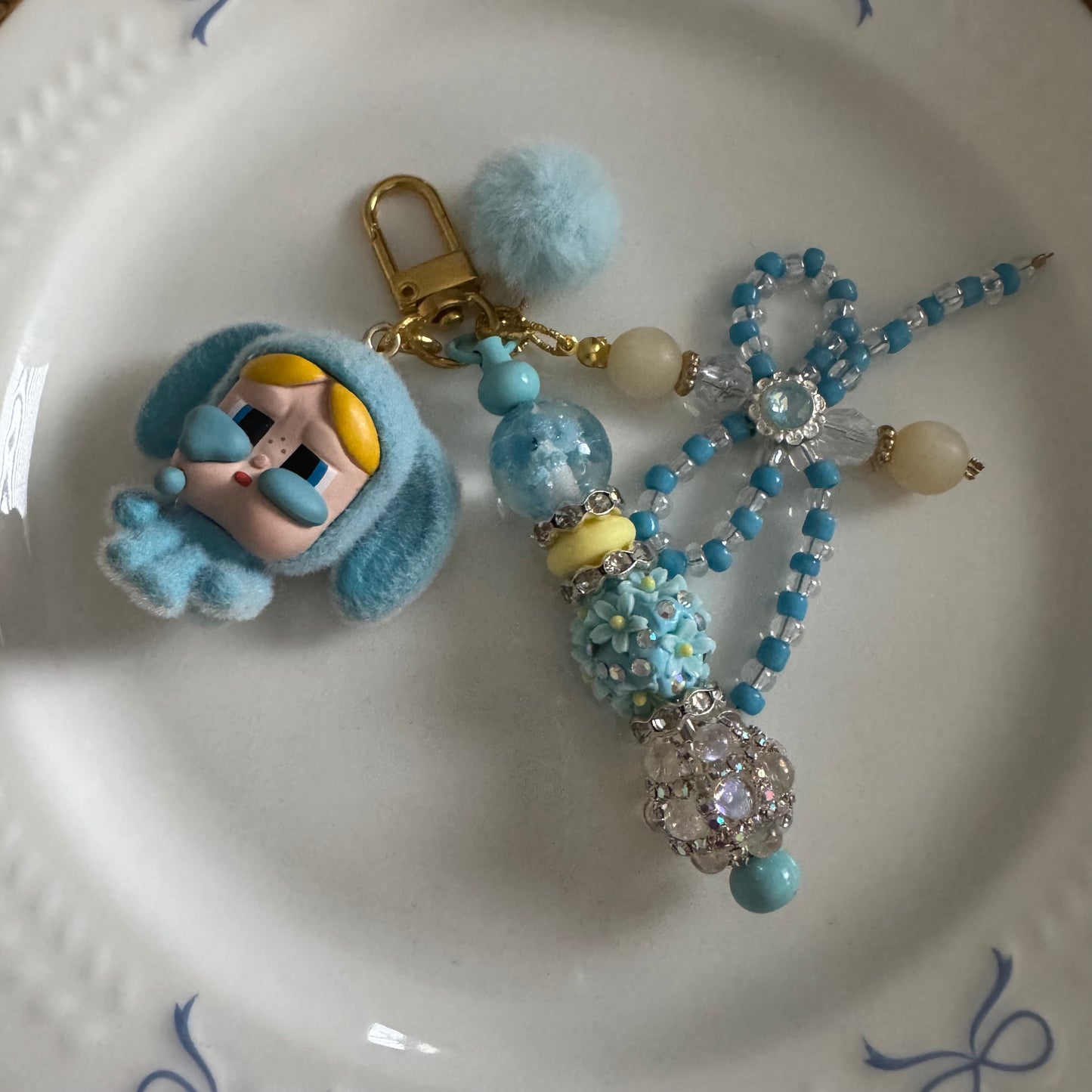 Bubbles Bunny Purse Charm