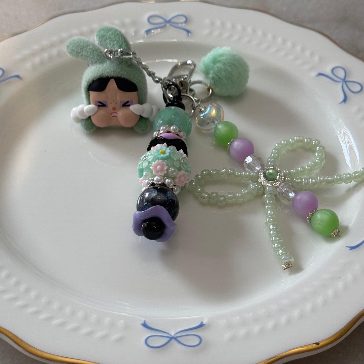 Green Crybaby Purse Charm