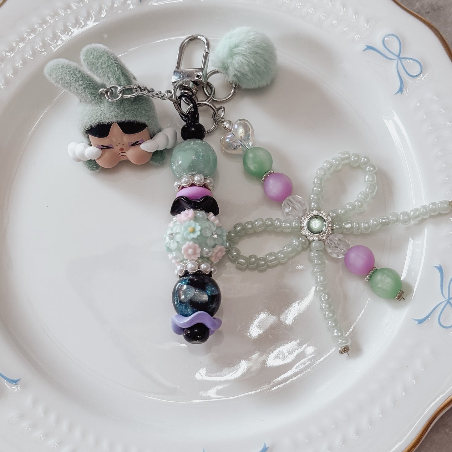 Green Crybaby Purse Charm