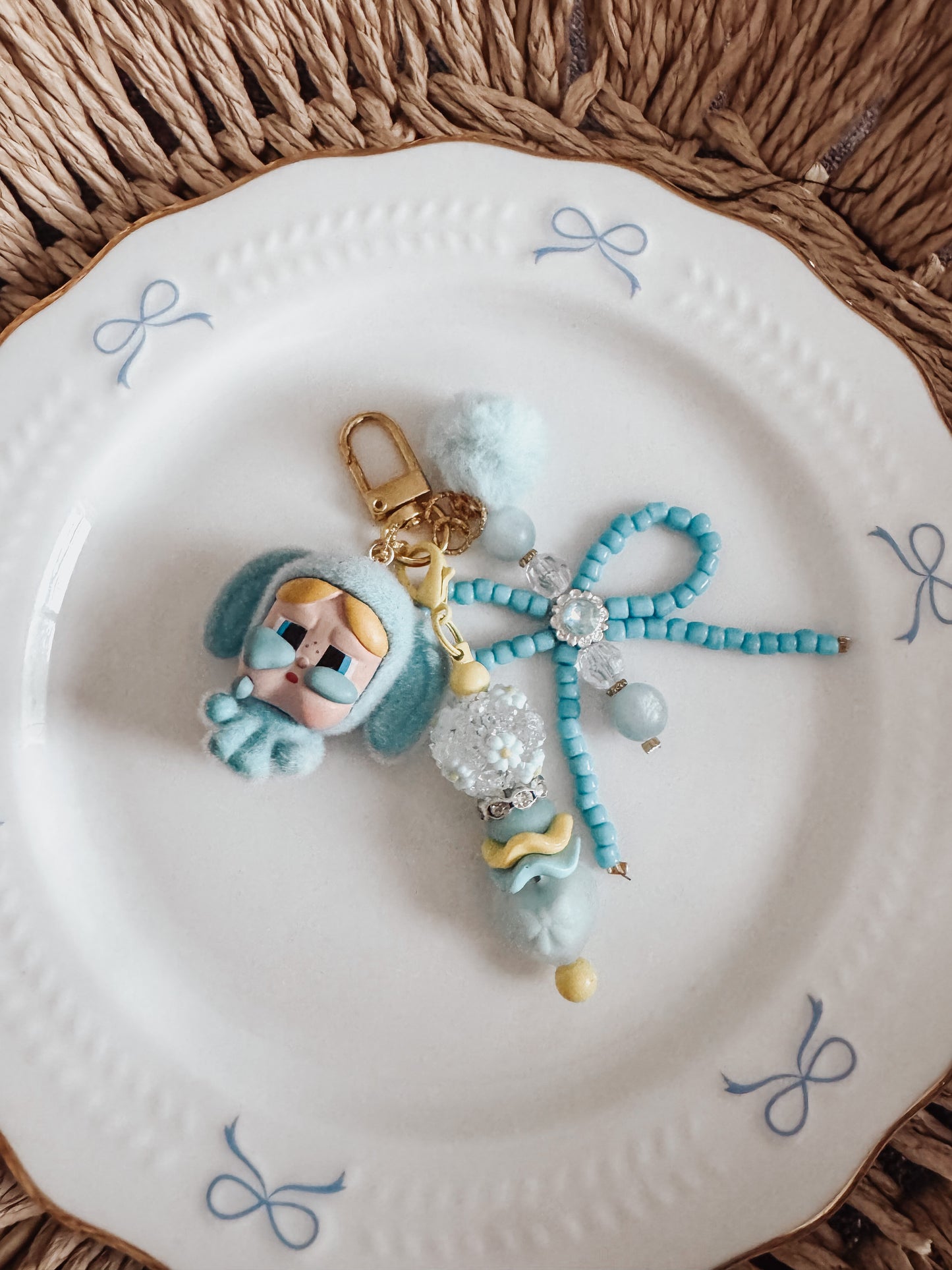 Bubbles Bunny Purse Charm