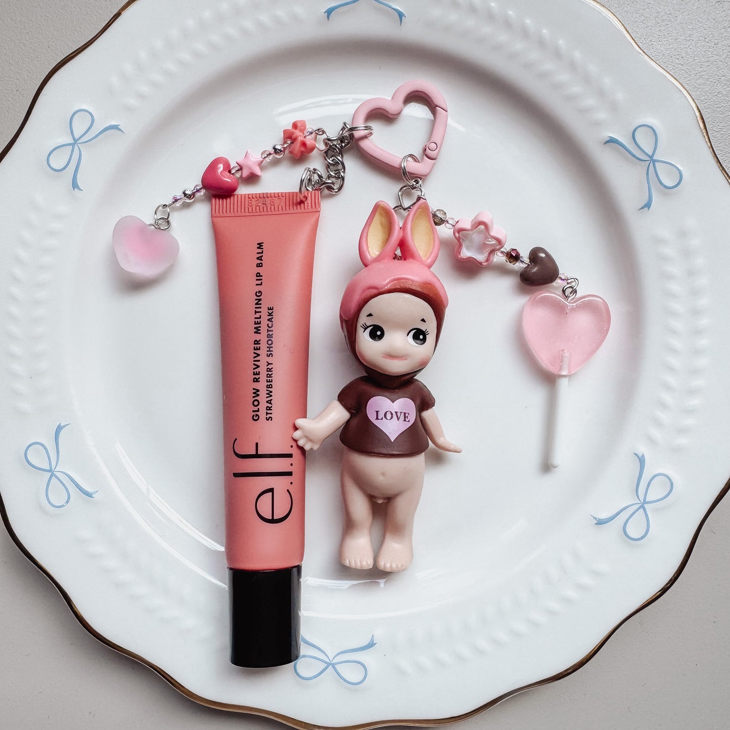 Bunny Sonny Angel Lippie Charm with Mirror
