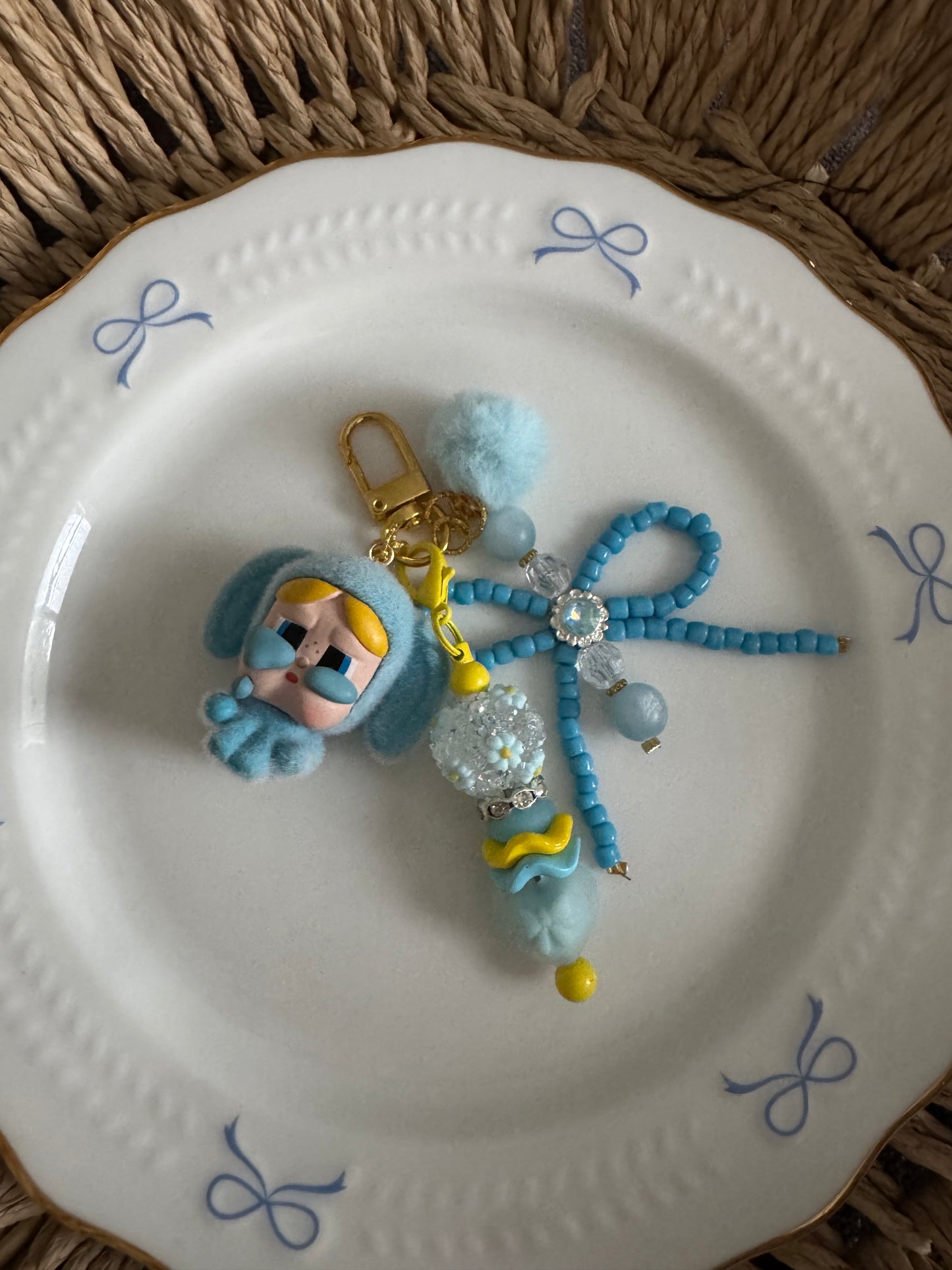 Bubbles Bunny Purse Charm