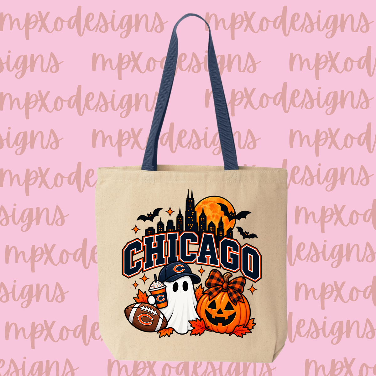 Halloween Chicago Tote Bag