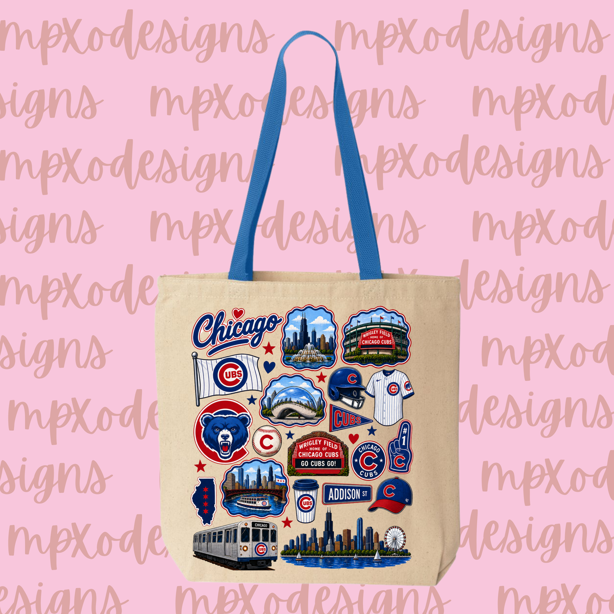 Chicago Cubs Tote Bag