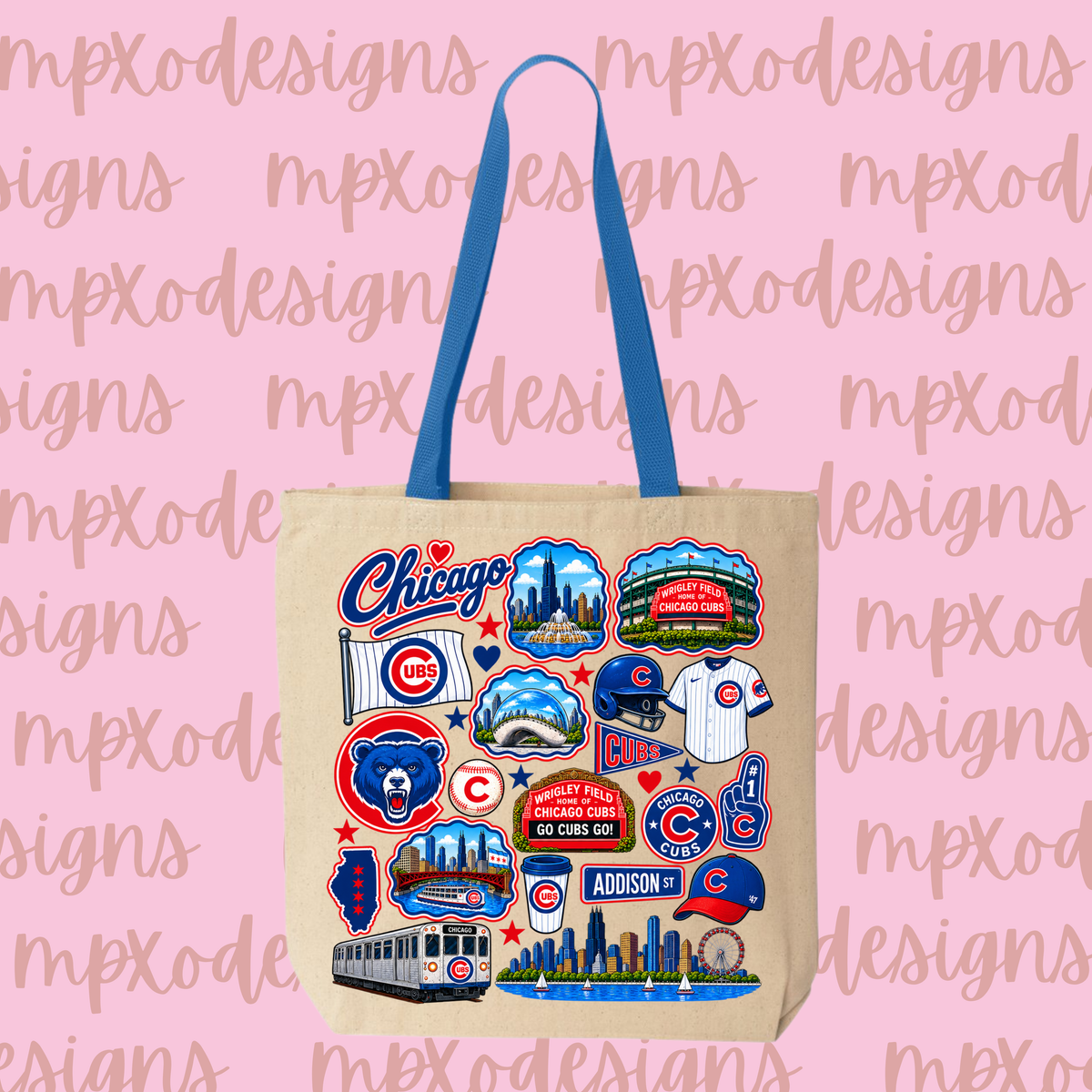 Chicago Cubs Tote Bag