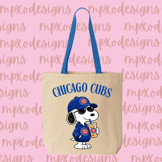 Snoopy Chicago Cubs Tote