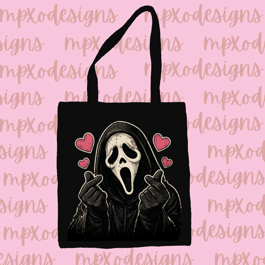 Ghostface Hearts Tote Bag