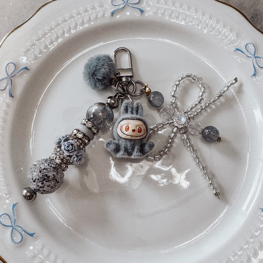 Mini Gray Purse Charm