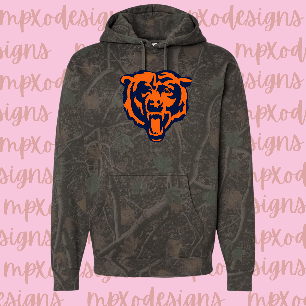 Dark Bears Camo Hoodie