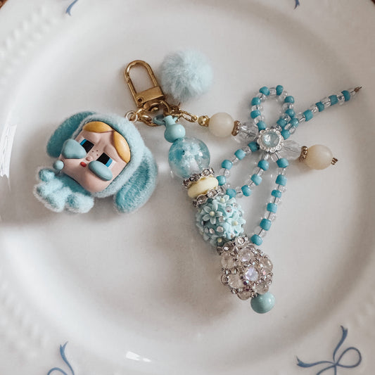 Bubbles Bunny Purse Charm