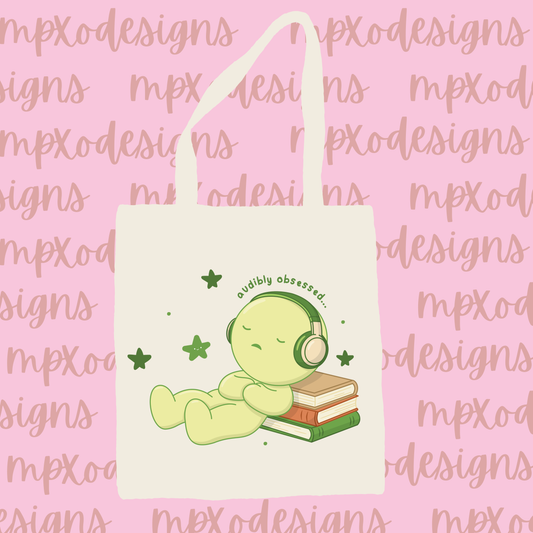 Audibly Obsessed Tote Bag