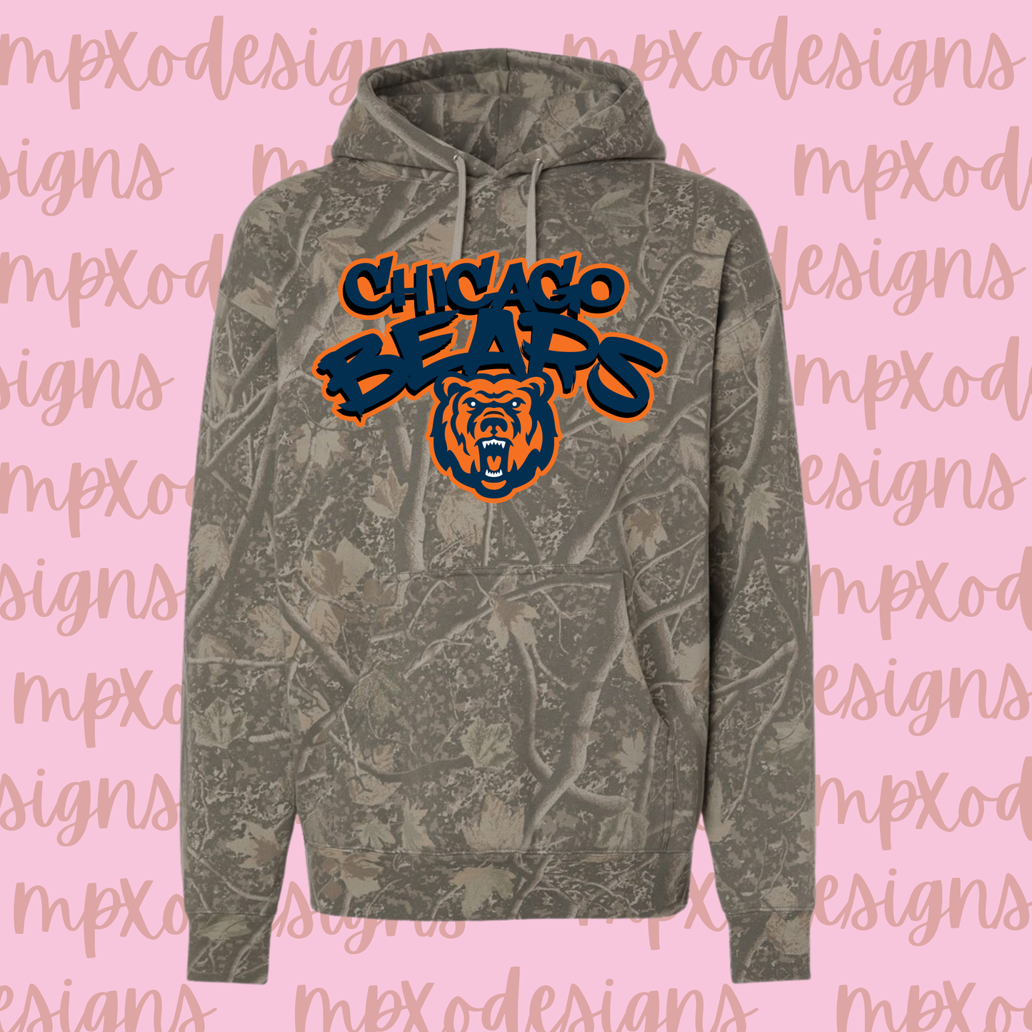 Chicago Bears Camo Hoodie