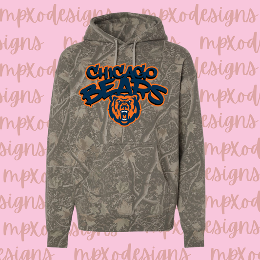 Chicago Bears Camo Hoodie