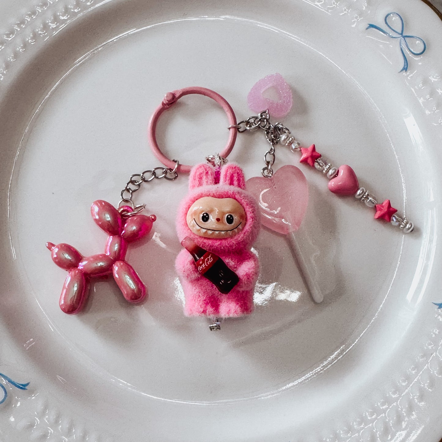Pink Soda Purse Charm
