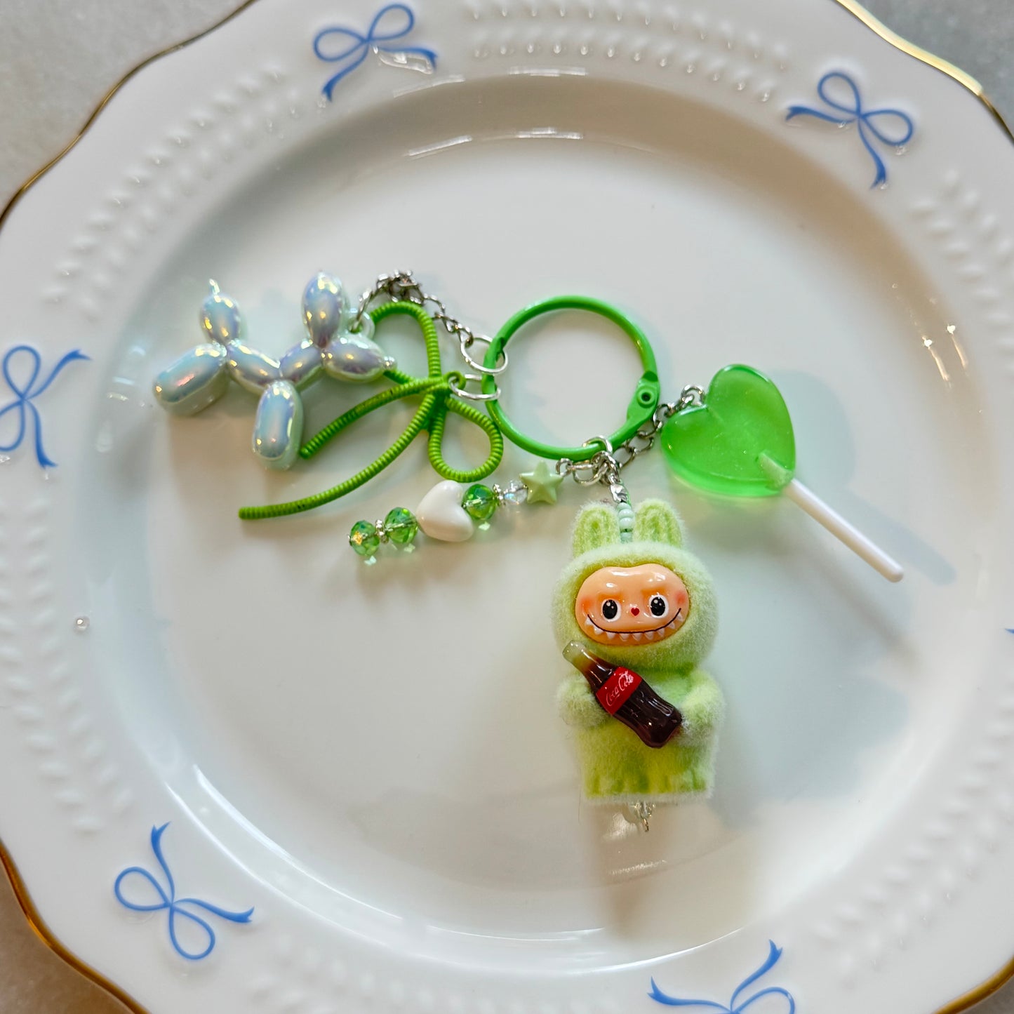 Green Grape Purse Charm