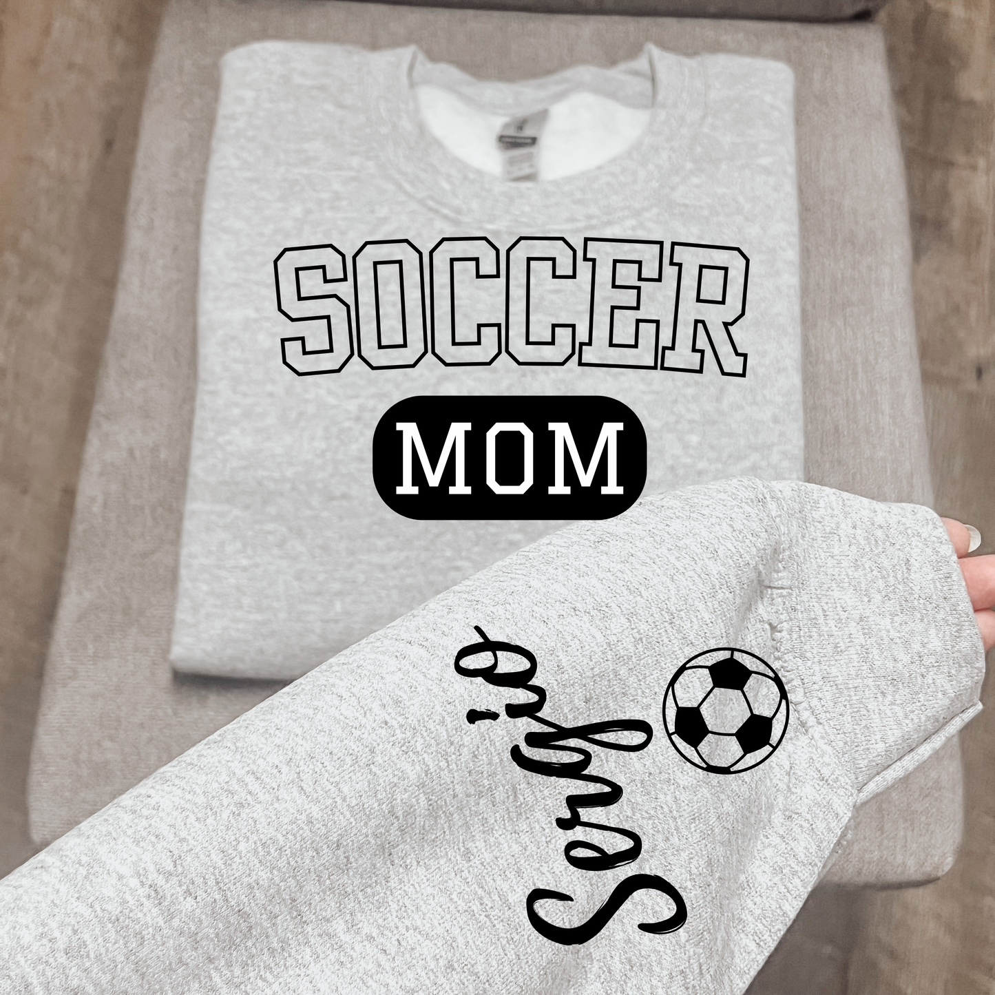 Custom Soccer Mom Crewneck Sweater