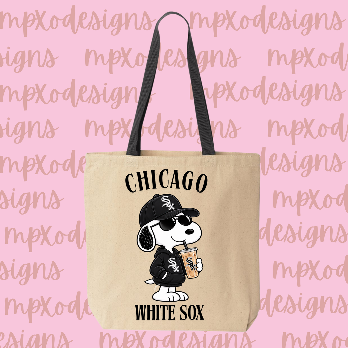 Snoopy White Sox Tote