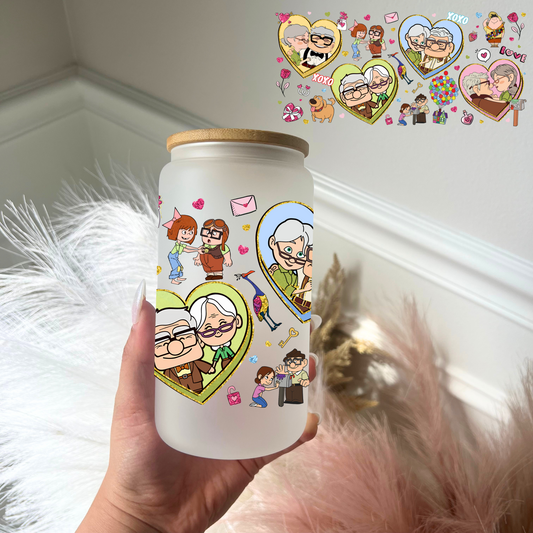 Up Love 16oz Frosted Cup