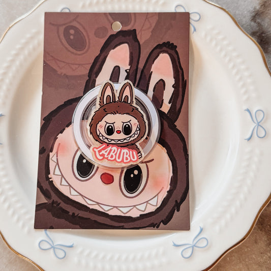 Brown Labubu MagSafe PopSocket