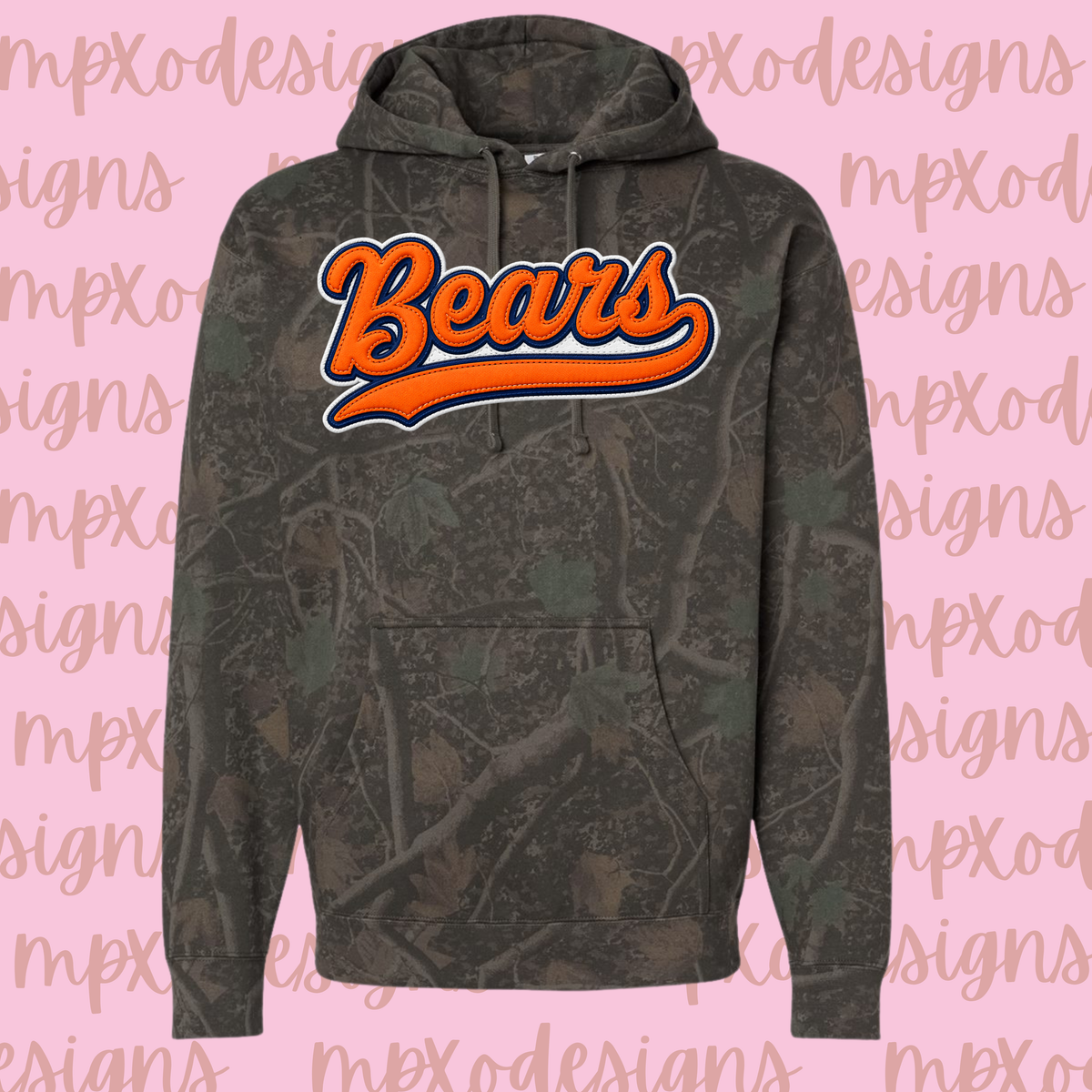 Dark Bears Camo Hoodie