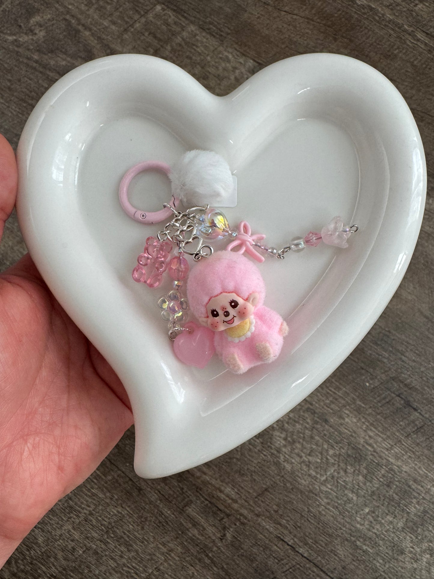 Pink Monchhichi Charm