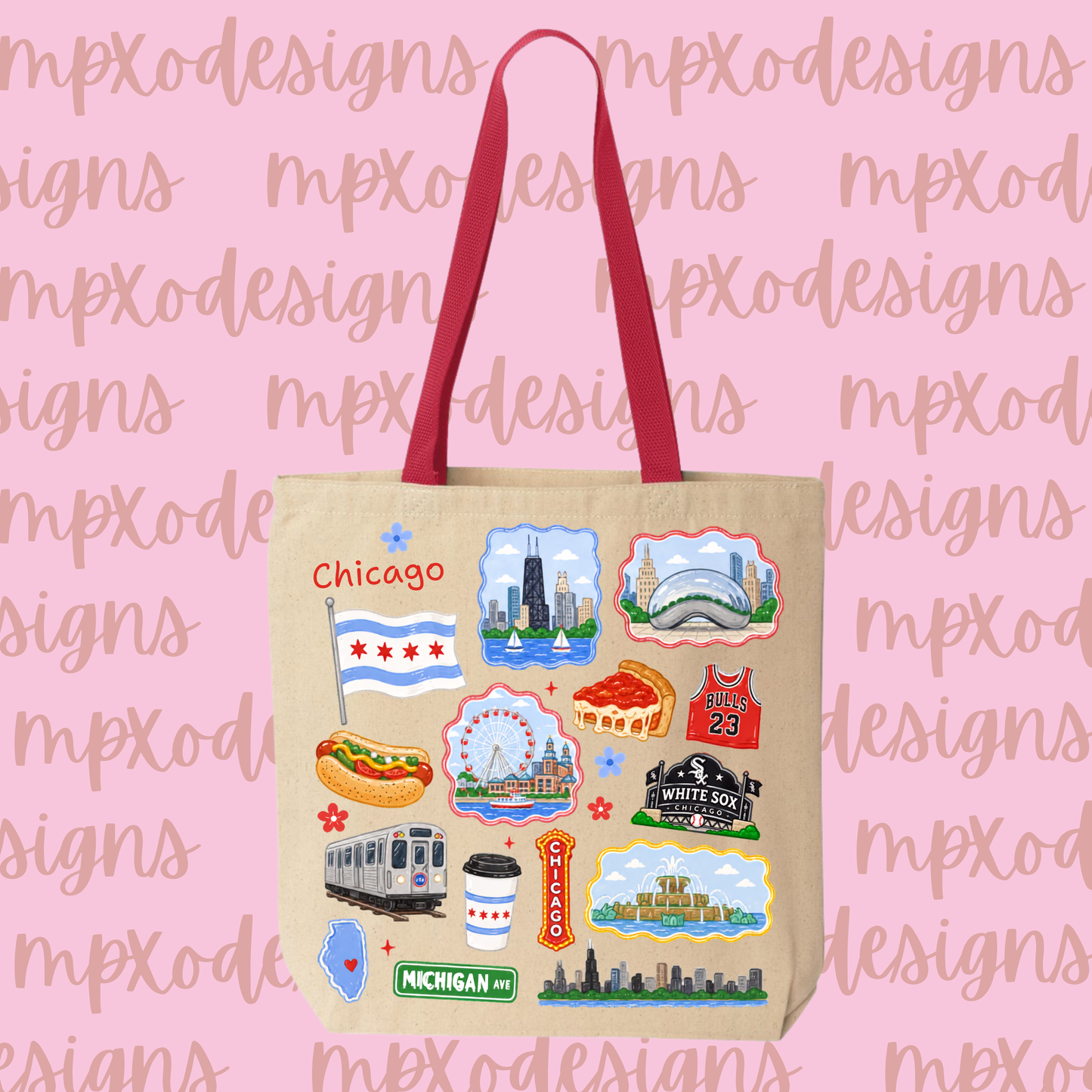 Chicago X White Sox Tote Bag