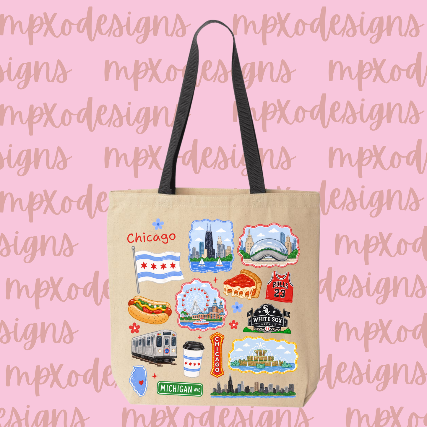 Chicago X White Sox Tote Bag