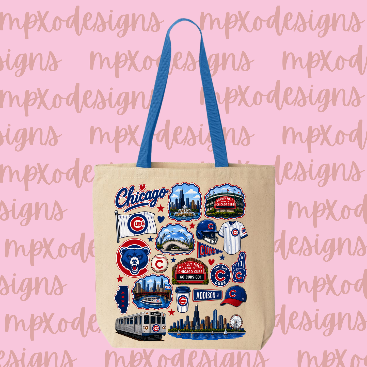 Chicago Cubs Tote Bag