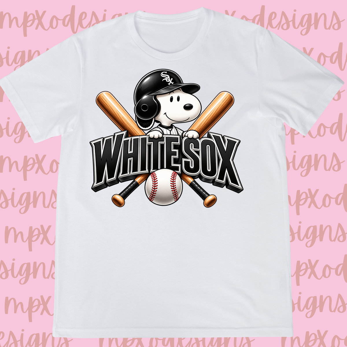 Snoopy White Sox Shirt