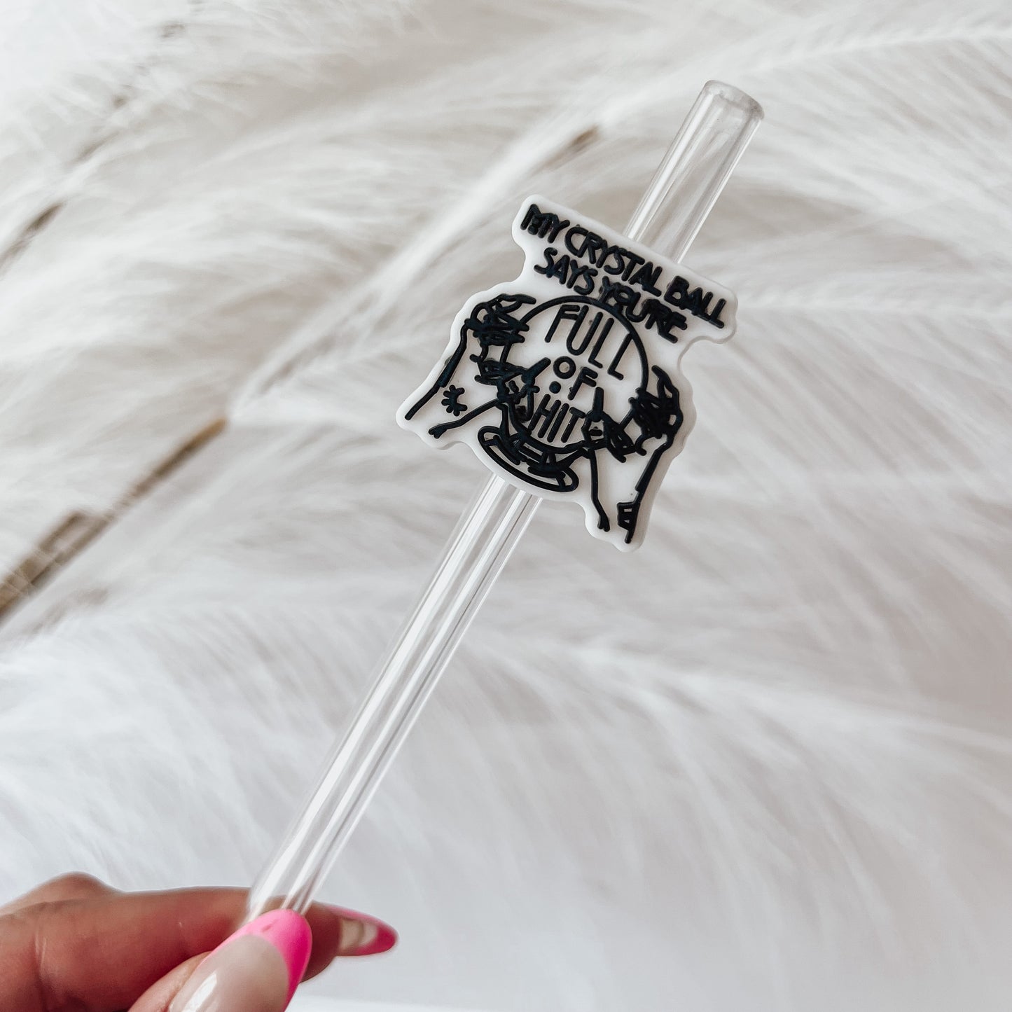 My Crystal Ball Straw Charm